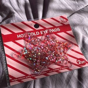 Star-Shaped Hot/Cold Eye Pads - Red Glitter